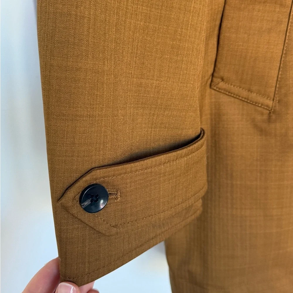 Scotch & Soda Brown Raincoat with Hood and Zipper - Picture 9 of 15